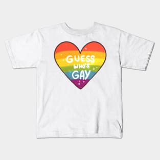 Guess who's Gay Kids T-Shirt